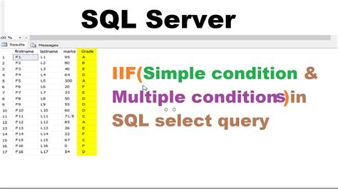 sql if multiple conditions.